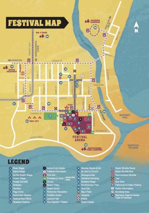 Festival Maps Port Fairy Folk Festival