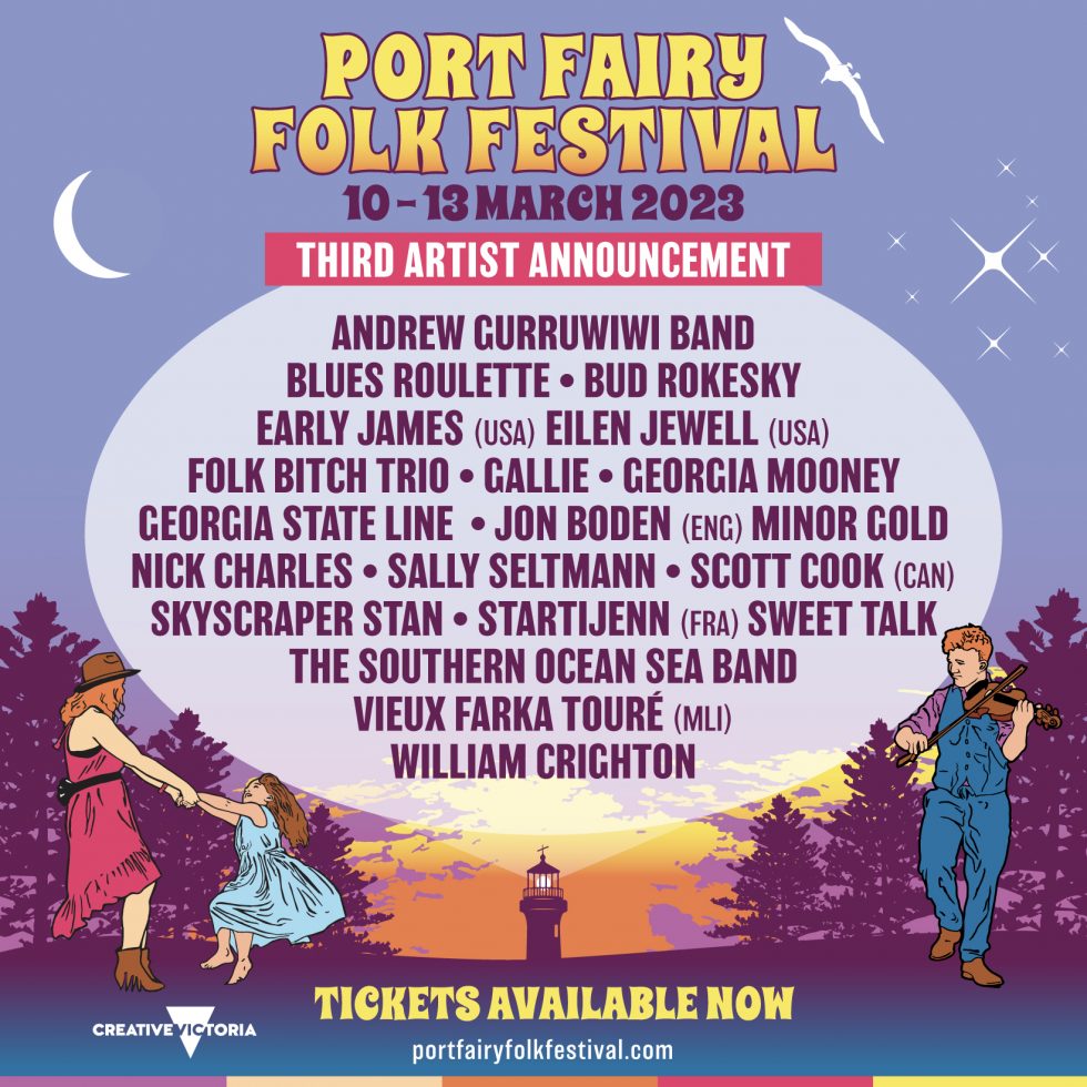 Third lineup announcement Port Fairy Folk Festival