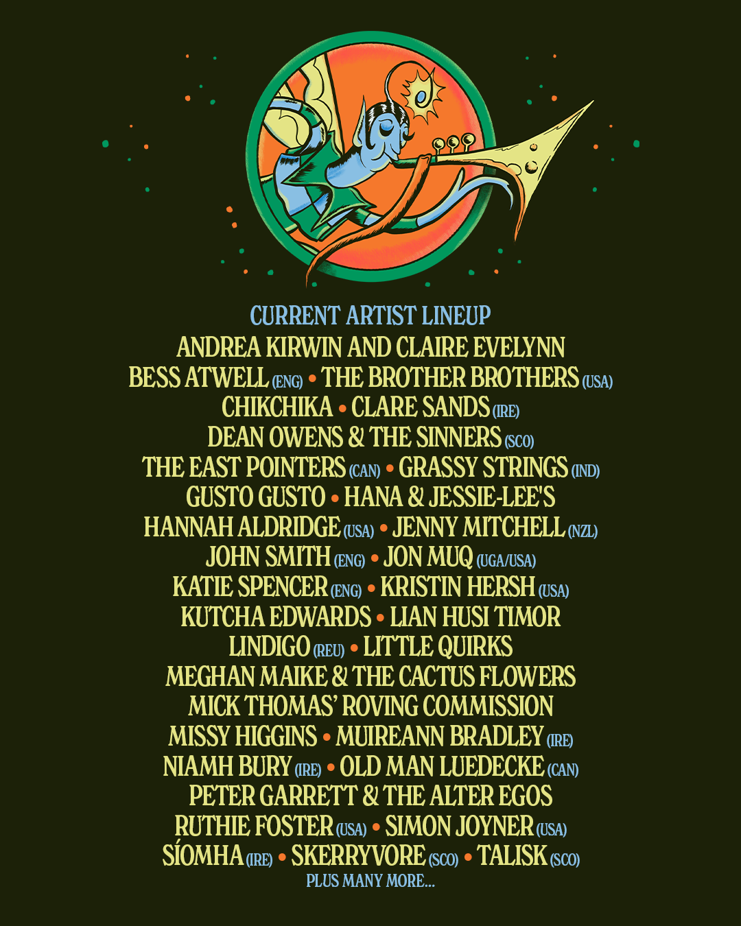 2025 Lineup - Port Fairy Folk Festival