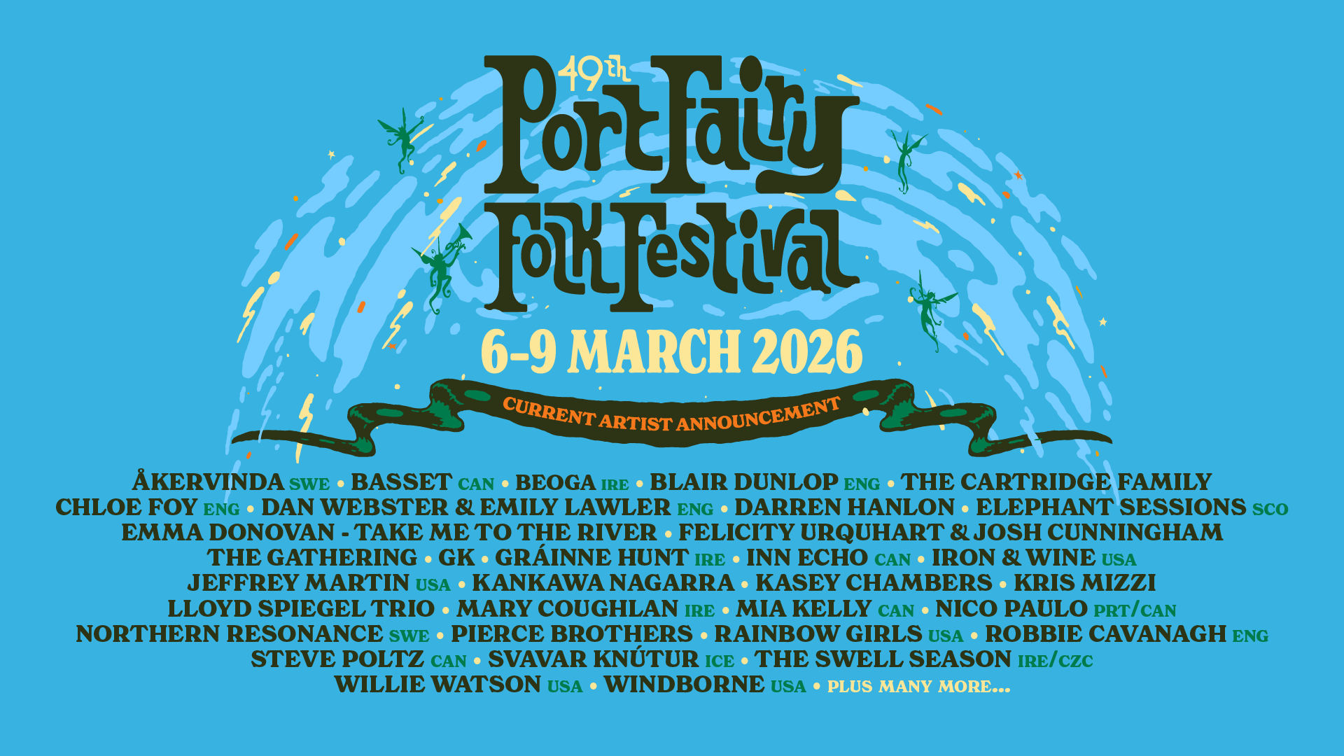 PromoAssets(SecondAnnounce)_FB Banner Port Fairy Folk Festival - 2026 Artist Announcement