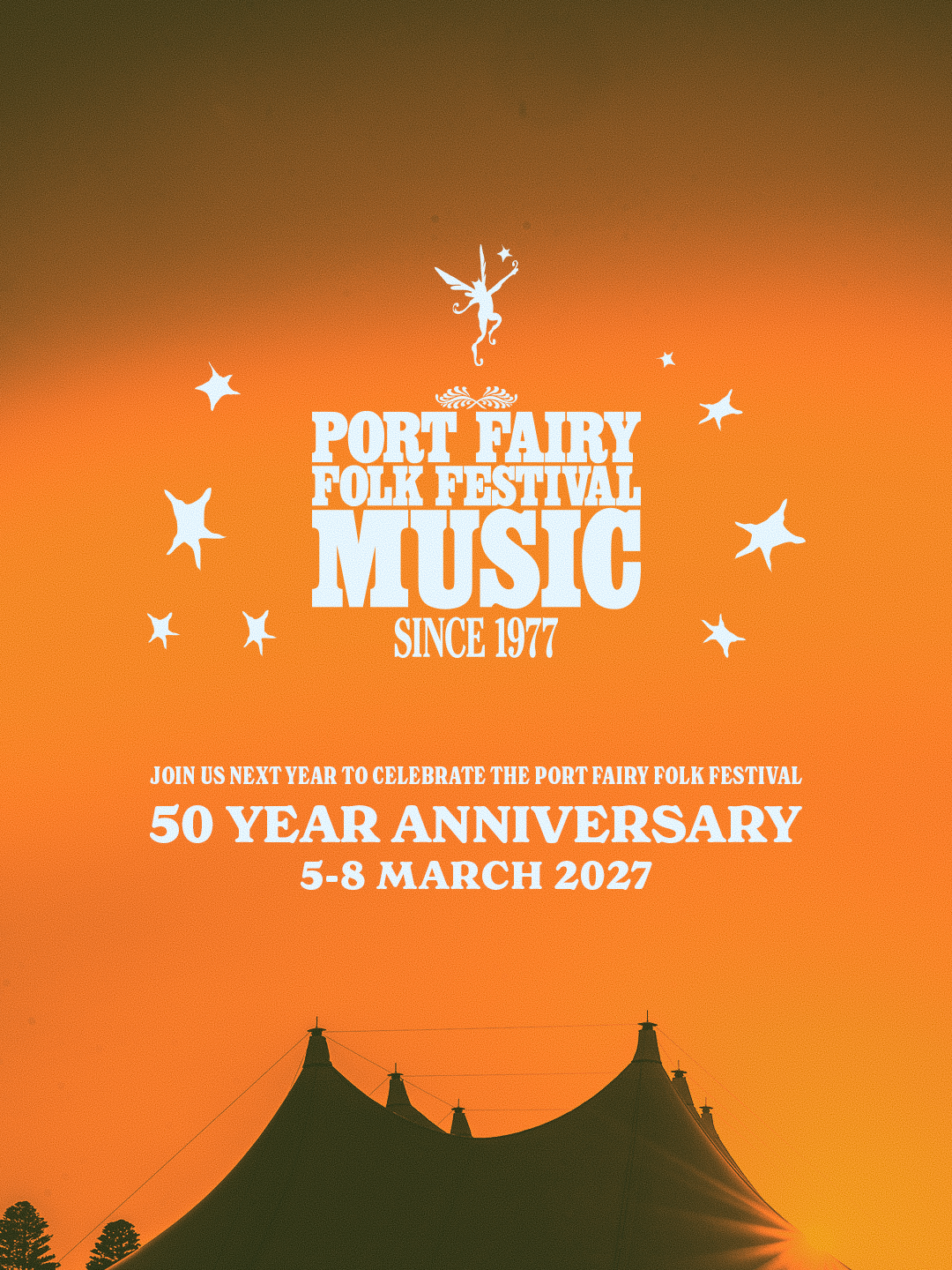 Port Fairy Folk Festival 2027 - 50 Year Anniversary
